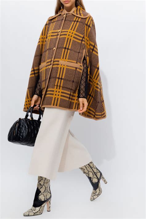 gucci capes for women|gucci reversible poncho.